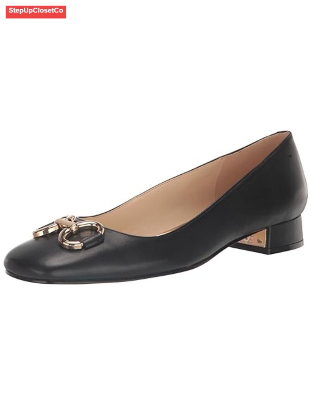 Women's Suede Leather Square Toe Block Heel Slip-On Dress Pumps